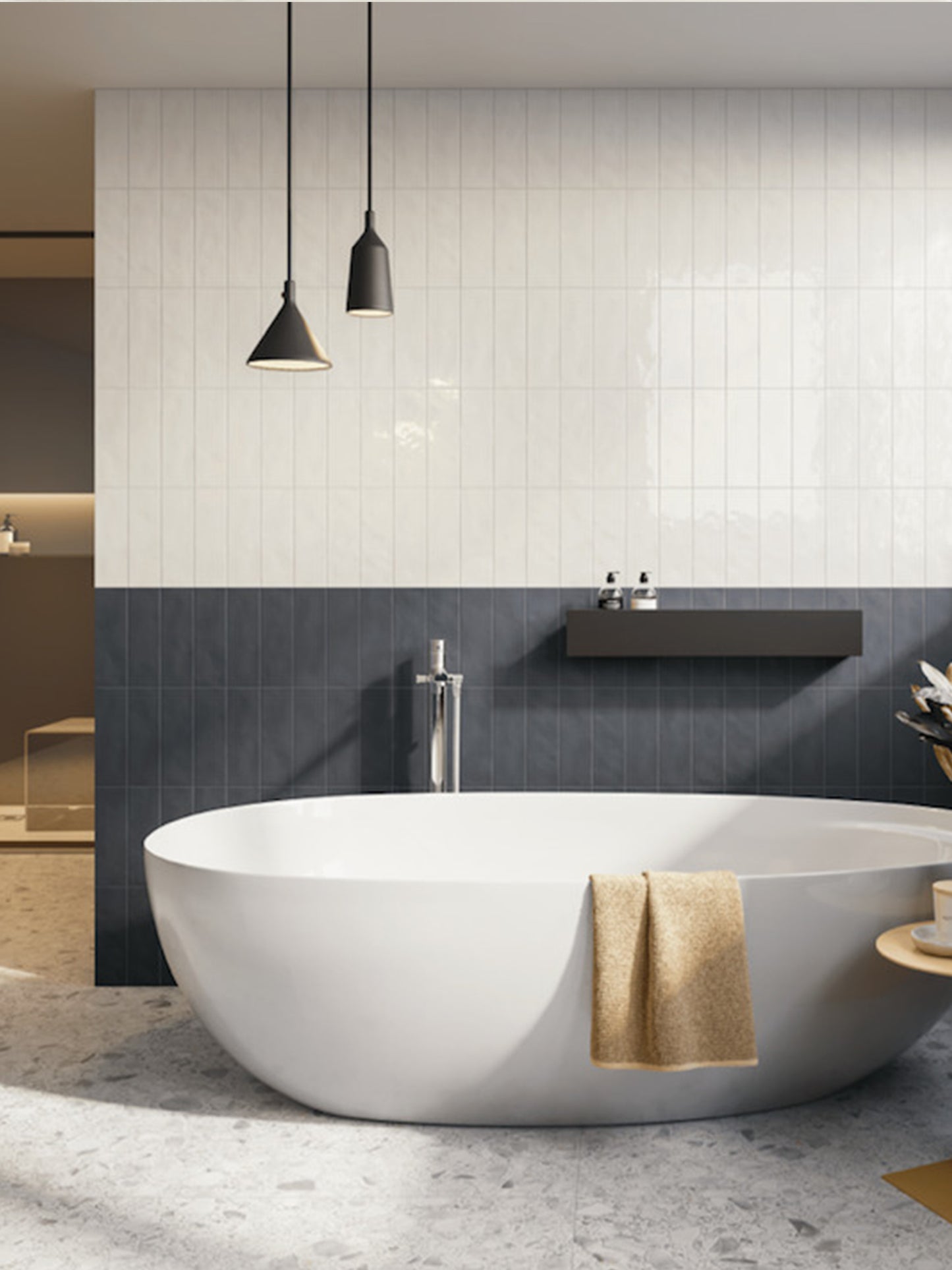 Porcelanato Nuances Neve Lux 8.20X25