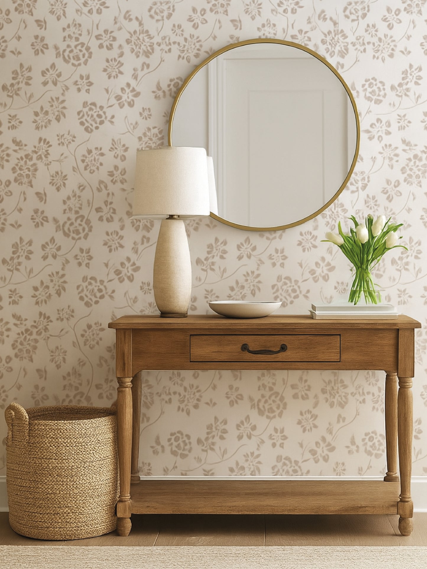 Papel Mural / Enredadera floral-A