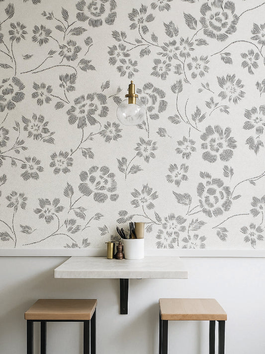 Papel Mural / Enredadera floral-B