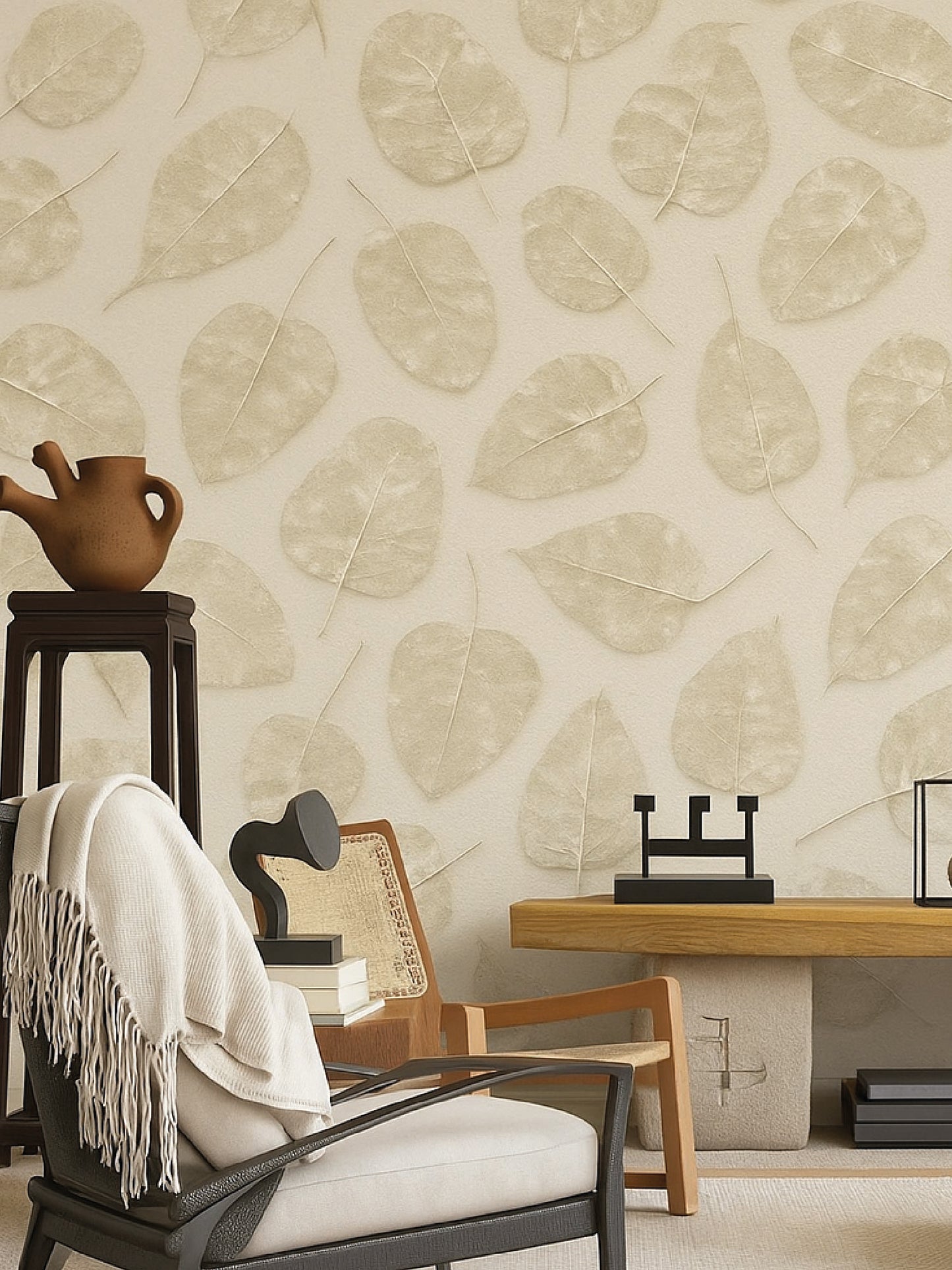 Papel Mural / Estampado de hojas