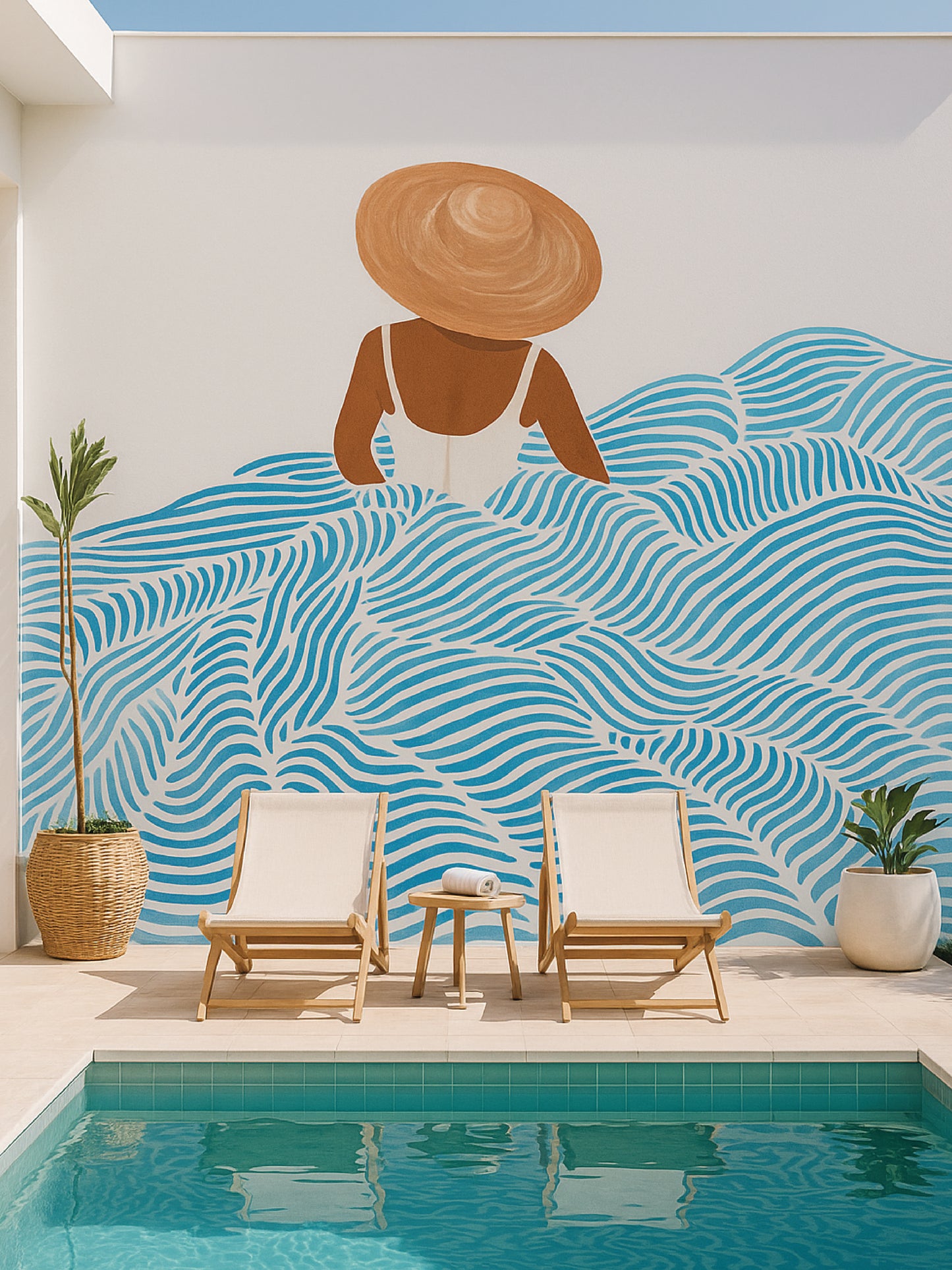 Papel Mural / Olas playeras