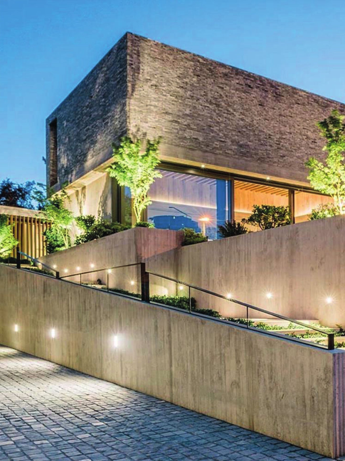 Ladrillo de enchape Gris Liso