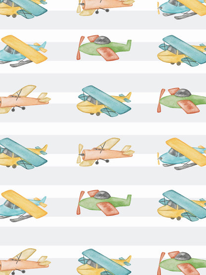 Papel Mural / Aviones de colores
