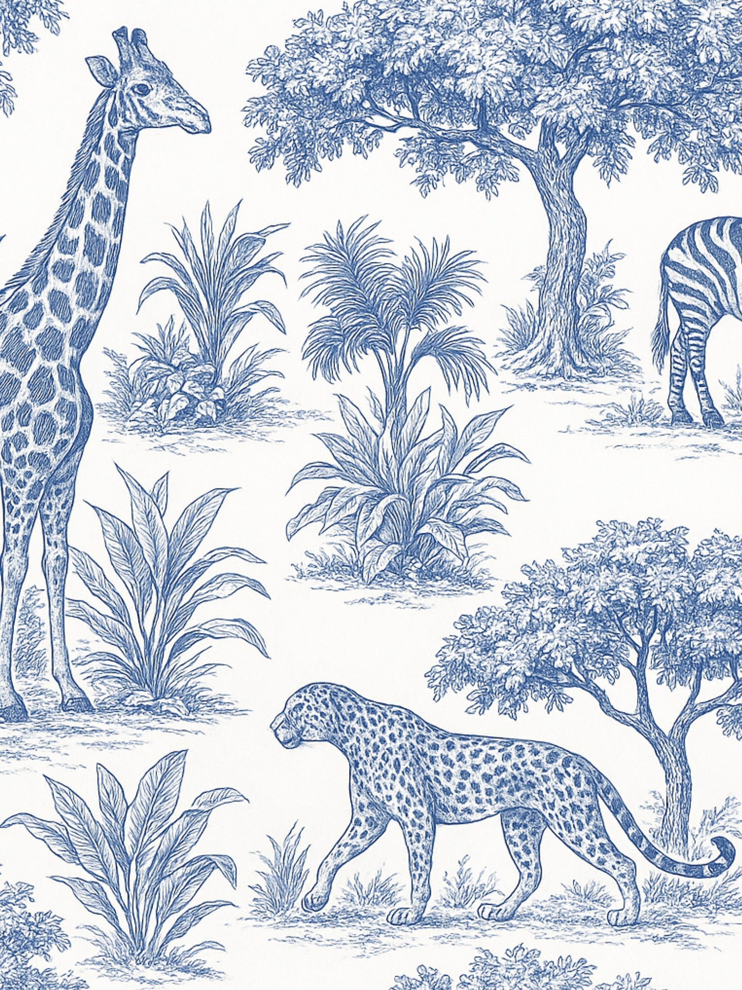 Papel Mural / Blue safari