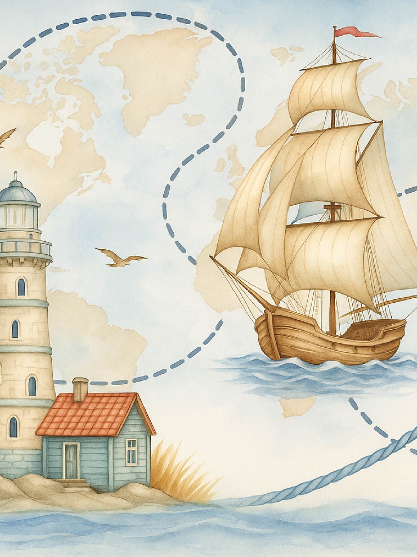 Papel Mural / Carta nautica