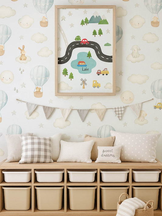 Papel Mural / Globos aerostáticos A