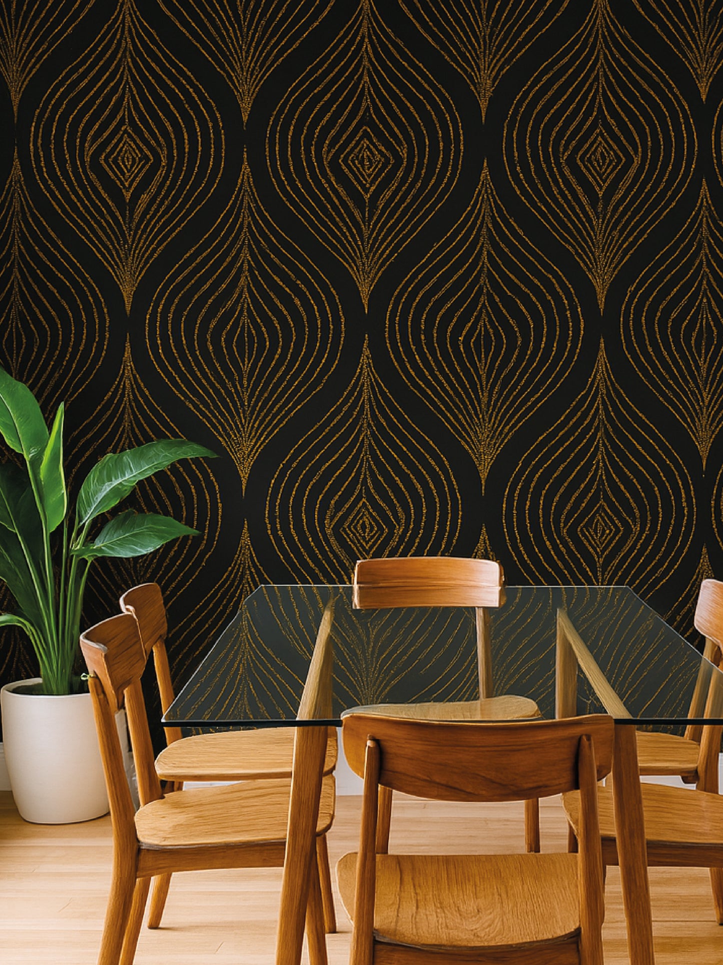 Papel Mural / Llama dorada