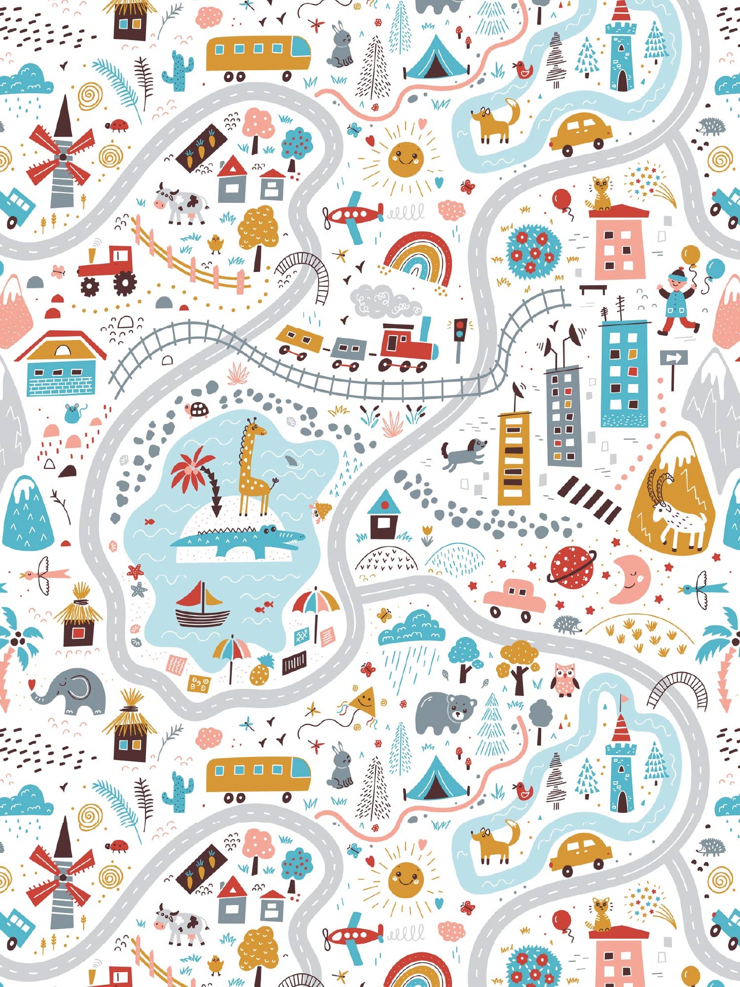 Papel Mural / Mapa de niños