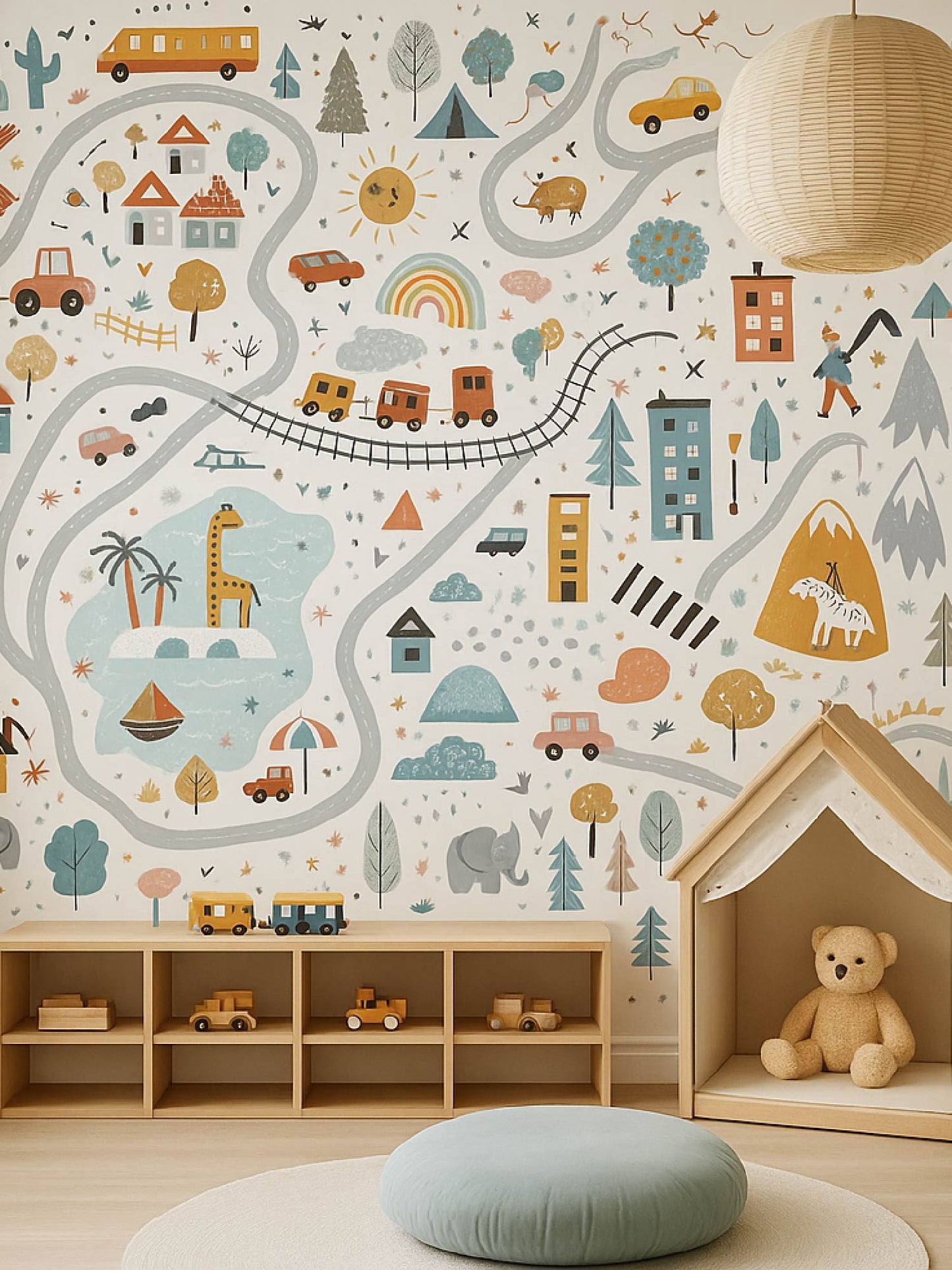 Papel Mural / Mapa de niños