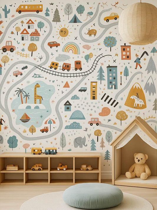 Papel Mural / Mapa de niños