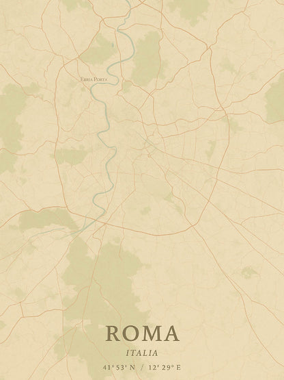 Papel Mural / Mapa de roma