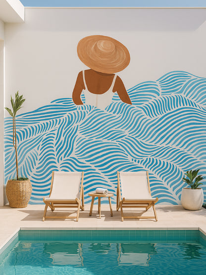 Papel Mural / Olas playeras