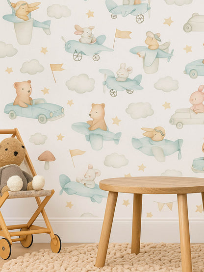 Papel Mural / Osos conductores