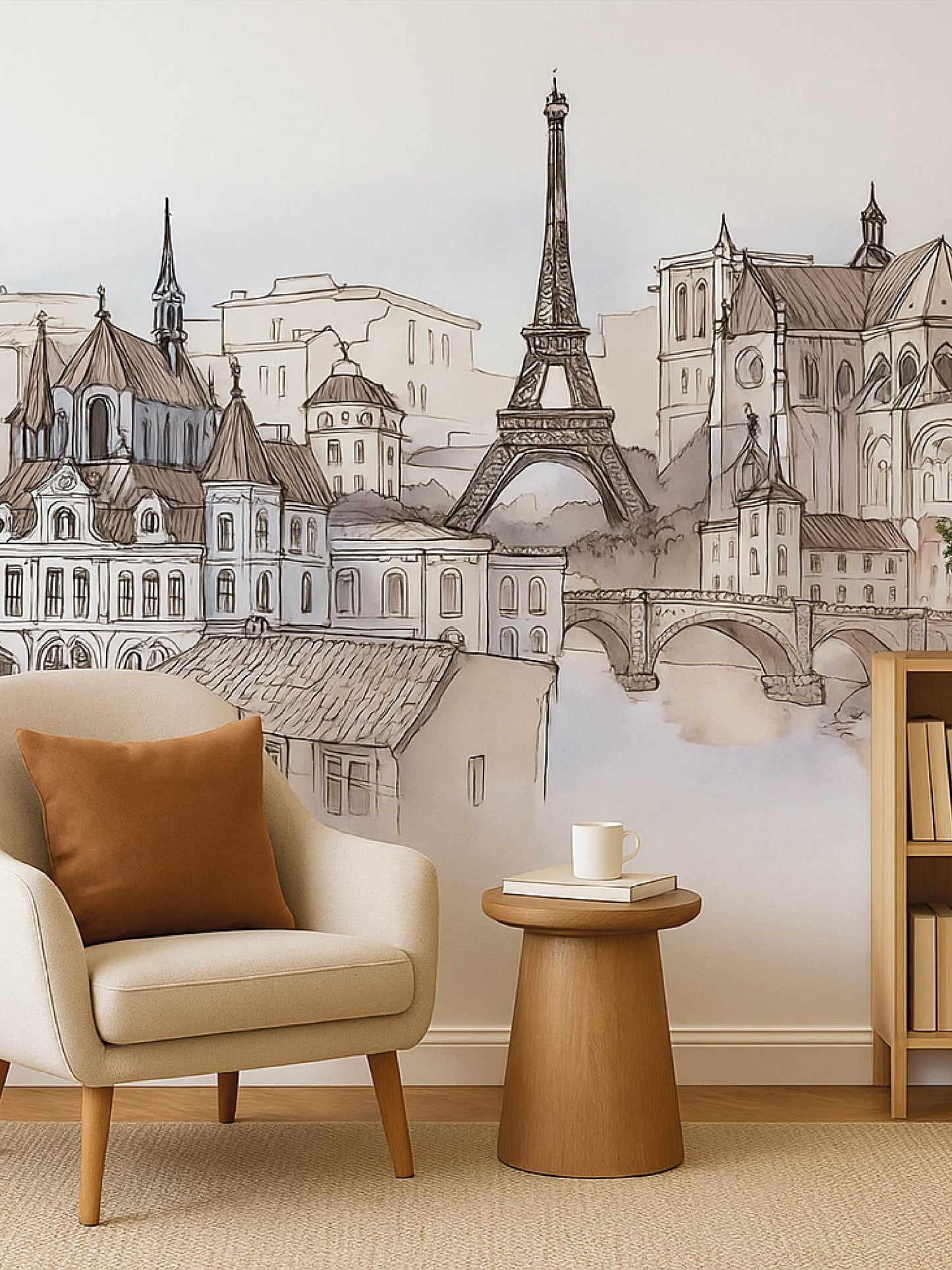 Papel Mural / Sketch de paris