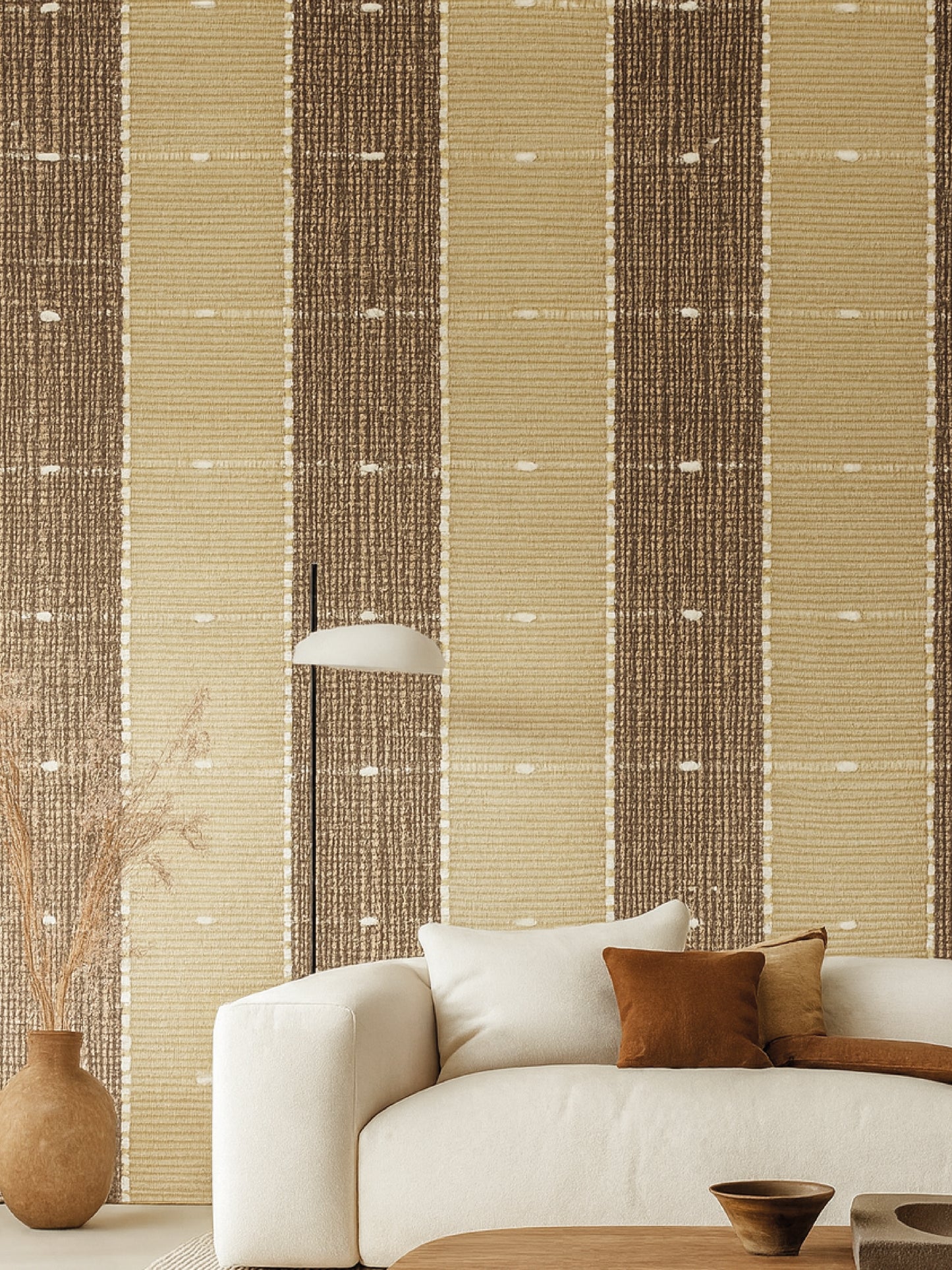 Papel Mural / Tejido olivo