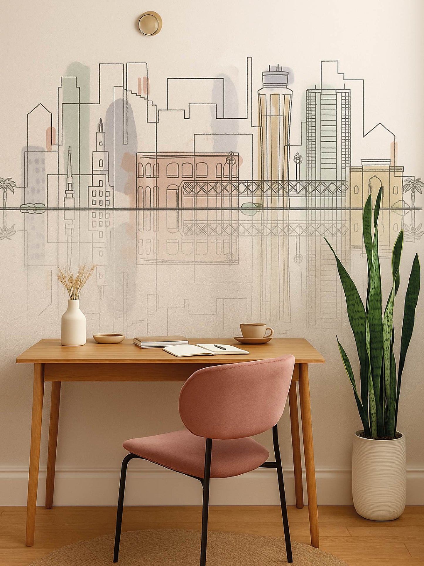 Papel Mural / Un poco de color