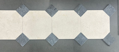 Limestone Frances Clair Luguet en patrón con cabuchones